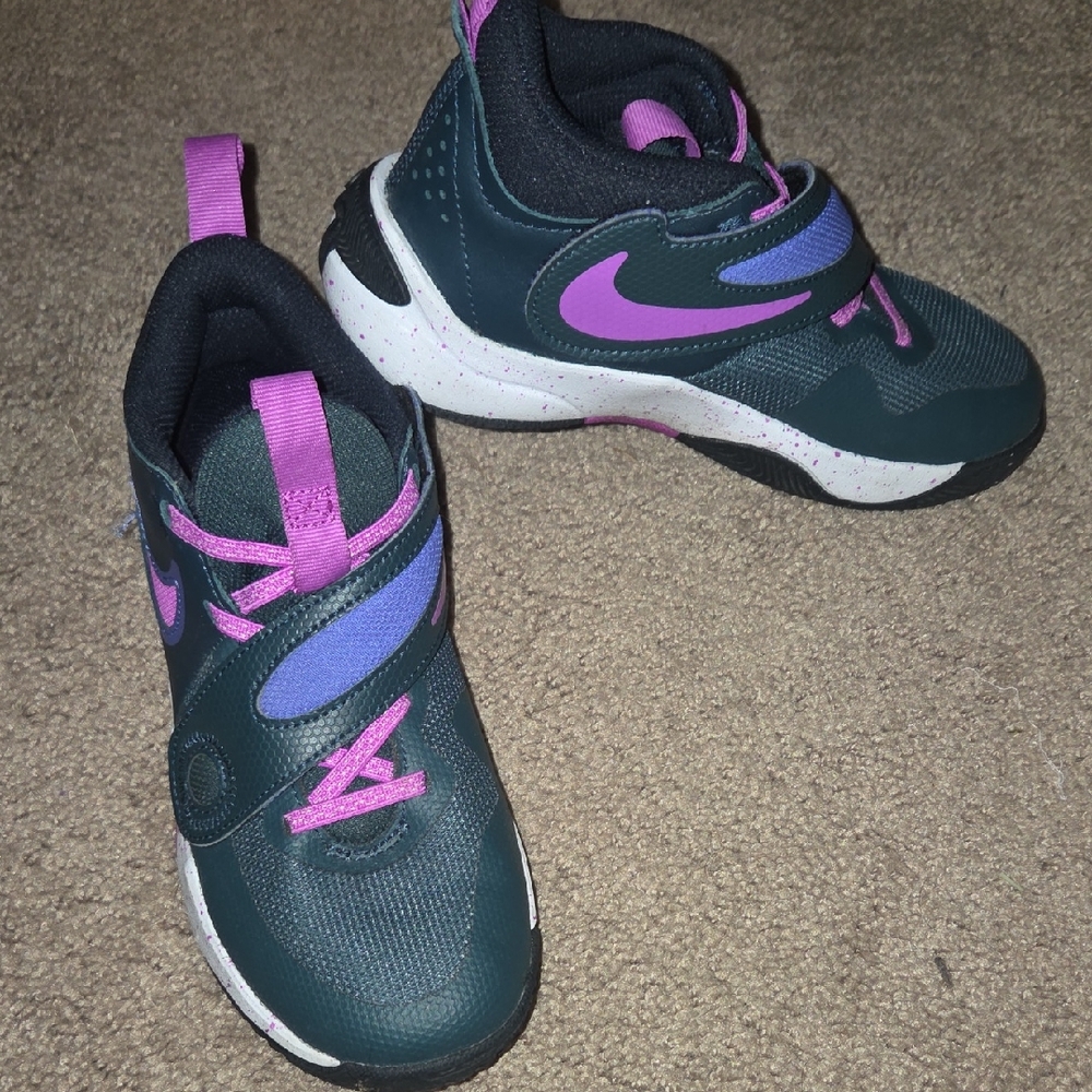 Nike Kids' Sneakers - Dark Teal and Pink